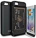TORU CX PRO iPhone SE Wallet Case with Hidden ID Slot Credit Card Holder Hard Cover for Apple iPhone SE/iPhone 5S / iPhone 5 - Metal Slate