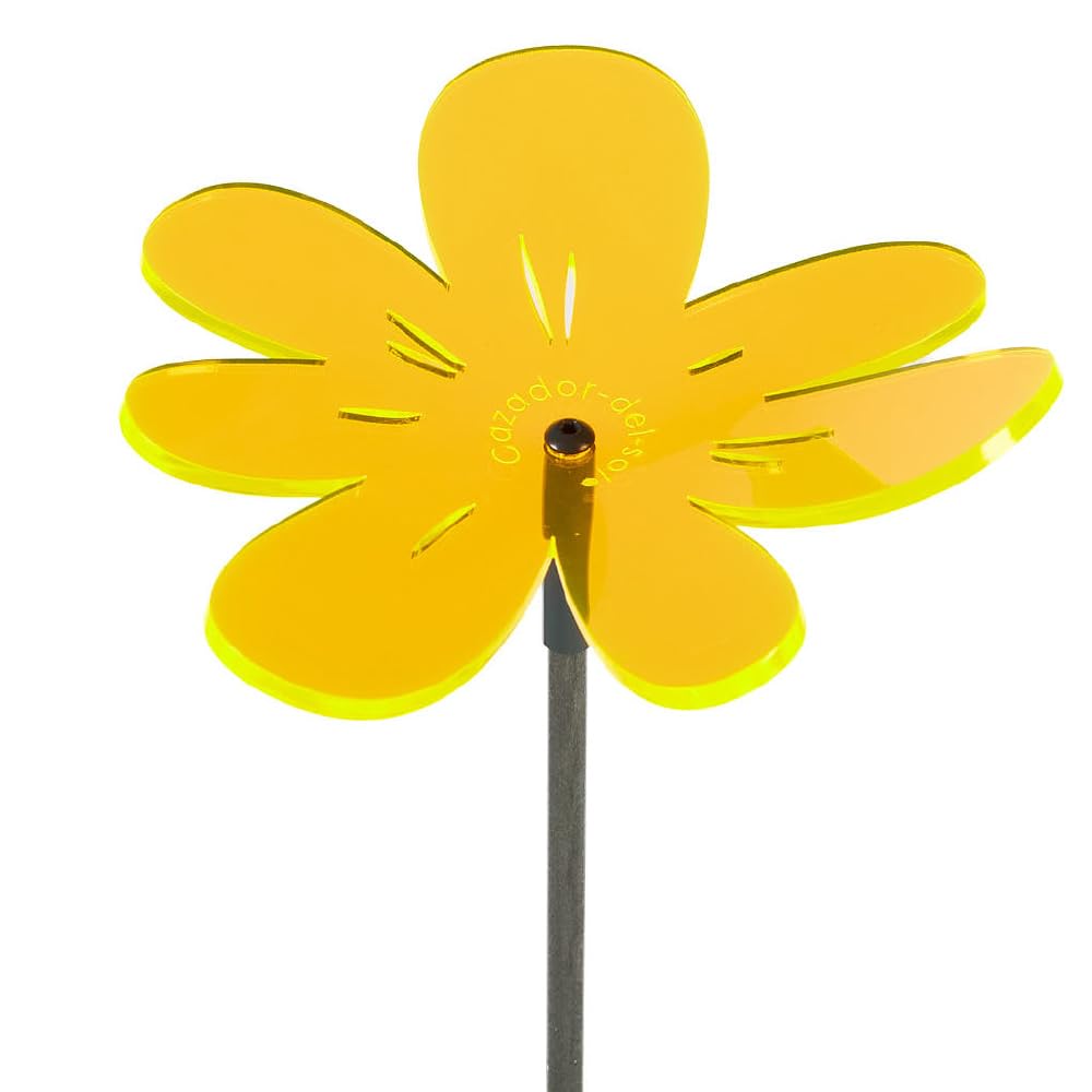 Cazador-del-sol - das Original | NEA tres – Medio - Wavy | 3 Stück | geschwungener Sonnenfänger kunterbunt | Durchmesser 15 cm | Höhe 120 cm