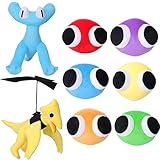 FJFFJF 8pcs Rainbow Plush Toys, Rainbow Plush Stuffed Animal Plush Doll,Chapter 2 Plushies Toys for Fans Birthday Kid