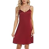 Geschenk: Diese Full Slip Nachtwäsche für Frauen kann ein wunderbares Geschenk für Frau oder Freunde oder sich selbst als Nachtwäsche, Lounge Kleidung, Pyjama sein. Perfekt für Valentinstag Dessous, Braut Dessous, Babydoll Nachtwäsche, Hochzeitsnacht Dessous, Urlaub Dessous, Weihnachten Dessous oder Dessous Party.