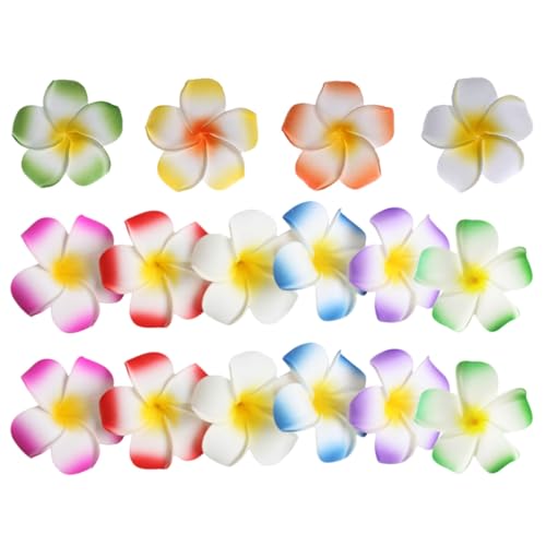 ibasenice 16pcs Pinces à Cheveux Fleurs Eva de Fleur, Décoratives et Discrètes, Accessoires pour Femmes Lors de Vacances ou Rendez-vous, Style Hawaïen Exotique Couleur Couleur Aléatoire