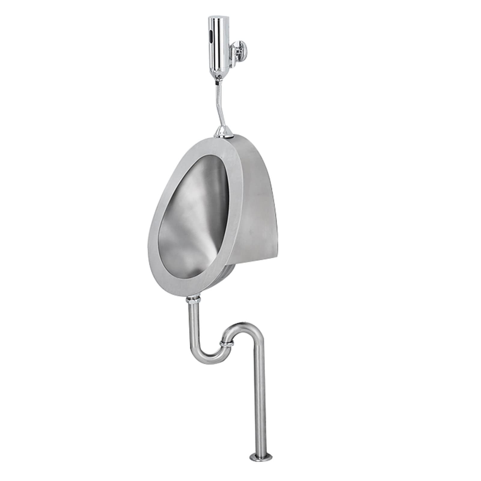 GTHTUHFD 304 Stainless Steel Urinal Wall-Mounted Men'S Bathroom Urinal, Intelligent Induction Flush Commercial Adult Urinal, Anti-Splash And Anti-Odor Vertical Toilet For Bar,Ground
