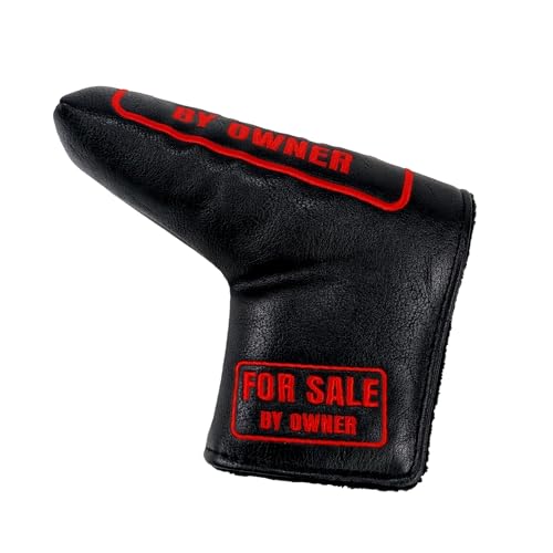Couvre-club de putter lame en cuir PU Foretra avec fermeture magnétique