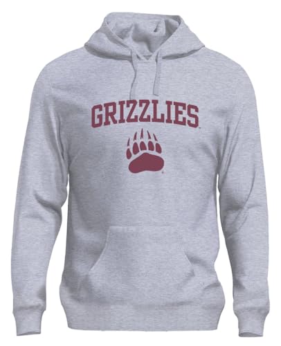 Venley NCAA Officially Licensed Apparel UM Grizzlies Collegiate Montana State University Icon Unisex Hoodie Montana01H Gray XX-Large