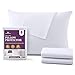Mastertex Zippered Pillow Protectors Standard 8 Pack | 100% Cotton Breathable Pillow Covers | Protects from Dirt, Dust & Allergens | Hypoallergenic & Quiet (Standard - Set of 8-20x26)
