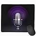 Produktbild Drempad Gaming Mauspads Custom, Non-Slip Mouse Pads Rectangle Rubber Mousepad Microphone Purple Print Gaming Mouse Pad