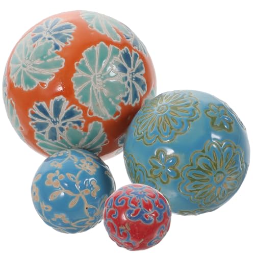 FUNOMOCYA Dekorative Keramikkugeln Für Aquarien 3.15 Zoll Schwimmende Deko Kugeln Aus Porzellan Für Innenräume Zimmerpflanzen Und Teiche Kreative Wohnaccessoires