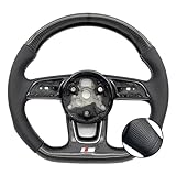 volante audi s3 8v Núcleo: agarre suave y elástico sin lastimar las manos, sin fatiga del brazo después de una conducción prolongada, sin resbalones después de un agarre prolongado, material de alta calidad, dirección precisa sin resbalones.