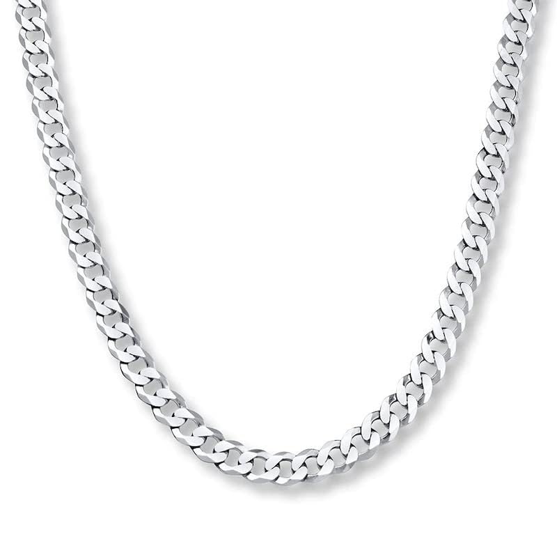 24Inch (H.Q) Premium Stainless Steel Silver Chain For Men Boys Stylish Chains Necklaces Silver (DM-S-02)-image-18