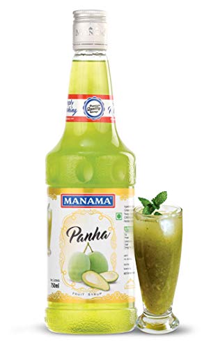 Image of Manama Mango Panna Kairi Panha Syrup (aam) | Mixer for Mocktails, Cocktails, Drinks, Juices, Beverages | Non Alcoholic Mix 750ML Bottle