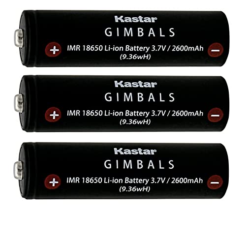 Kastar Rechargeable Battery 2600mAh Replacement for Zhiyun-Tech Gimbal Crane V1 Crane V2 Crane 3S/SE Crane 3 LAB WEEBILL-S WEEBILL LAB, Moza Gimbal Air 2 Gimbal Stabilizer (3-Pack)