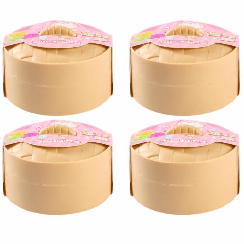 4 PCS Dumpling Squishy Mystery Box, Mystery Squeeze Toys Adults Anxiety Relief, Colorful Stress Ball Squishies Home Relaxation