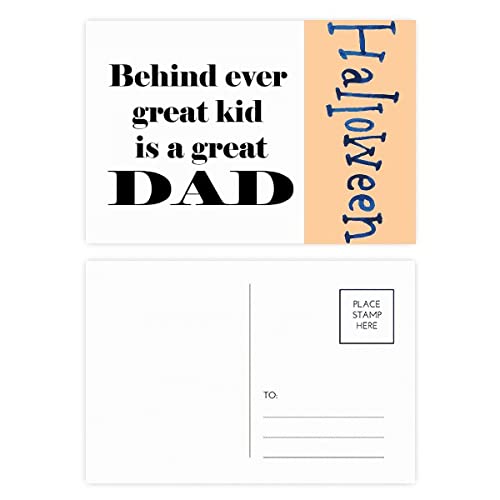 Cartes postales Behind Great Dad pour célébrer l'amour paternel