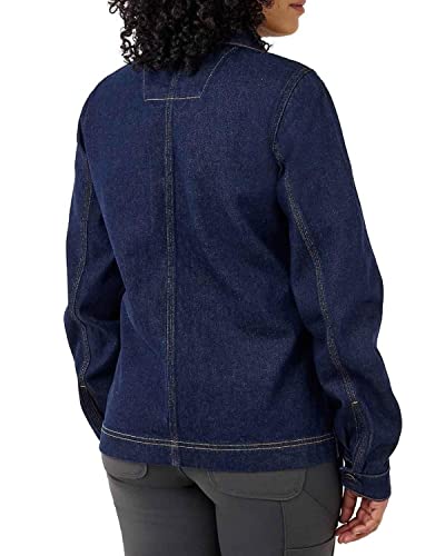 Carhartt Women's Rugged Flex Relaxed Fit Denim Jacket, Basin, Large #TOP1