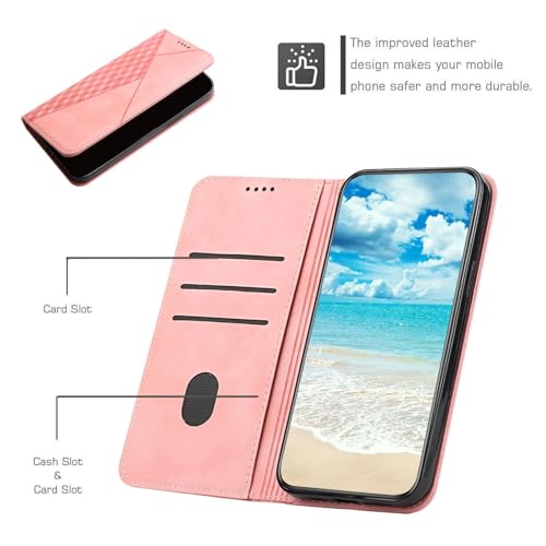 Étui compatible Samsung Galaxy S25 Edge rose protégeant écran et cartes - 4