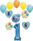 Finding Dory 1st Birthday Party Supplies Balloon Bouquet Decorations