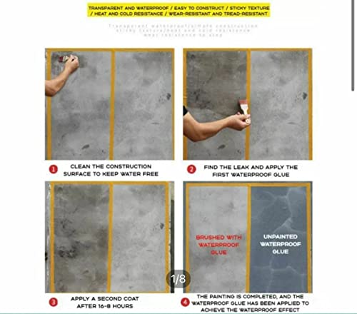Image of Waterproof Adhesive Glue, with Brush, Transparent, for Roof Leakage, Crack Seal, Water Leakage Solution, Waterproofing for Pipe, Wall, Tiles (PACK OF 1) (600)