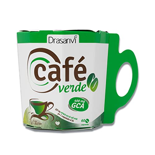 DRASANVI CAFÉ VERDE - Complemento alimenticio a base de café verde - VEGANO - SIN GLUTEN - 60 comprimidos