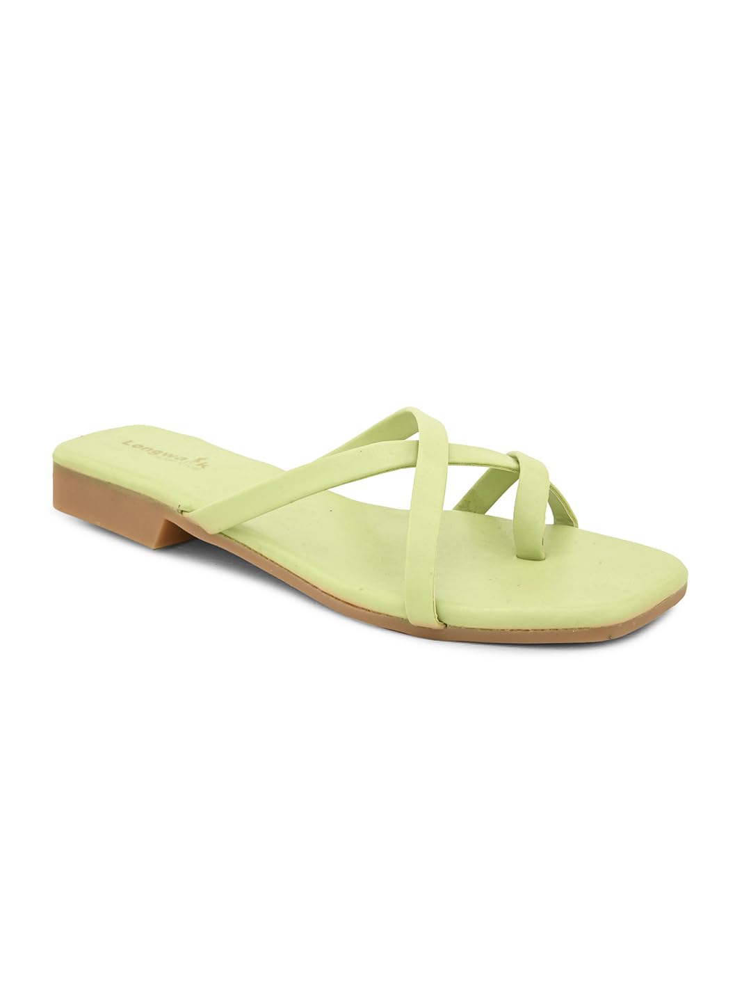 Longwalk Women Casual Flat Sandals Green-W-2407