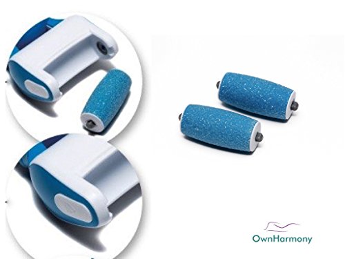Own Harmony Refill Rollers Best Fit for Electric Callus Remover CR900 - Foot Care for Healthy Feet - Pedicure File Tools - Replacement 3 Pack (Regular Coarse, Blue)