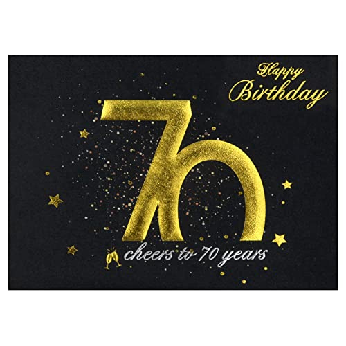 Giftota 2 Stück 70 Geburtstags-Flaschenetikett & Geschenkschleifen - Weinetiketten Personalisiert Selbstklebend für Sekt und Schaumwein - 70 Geburtstag Deko - Geburtstags-Geschenk für Männer & Frauen