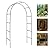 Metal Pergola Arbor, Outdoor Flower Garden Arch Trellis, Steel Garden Arbor for Climbing Plants, Wedding Decoration, 7'8" H x 4'5" W