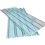Heat-Insulating Roof Panels, Corrugated Fiberglass Daylighting Panels, Tool Shed Carport Wall Roofing Material, 1.5mm Thickness, 4 Pack, 35x20in