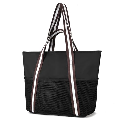 I IHAYNER Mesh Beach Bags for Women Large Pool Bag Mesh Tote Bag with Zipper for Toys Vacation Essentials Beach Travel Daily2