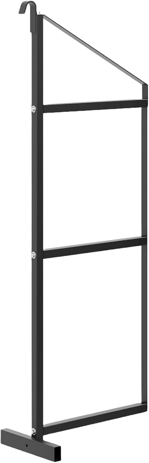 3 Tier Shipping Container Shelving Brackets, 1100 lbs Capacity Heavy Duty Shelf Brackets for Warehouse and Garage, Tool Free D-Ring Mount Industrial Shelving System, 22" D x 60" H, 1 Pack