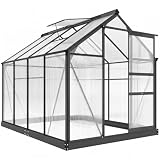 Outsunny Serra da Giardino in Policarbonato 4.79㎡ 190x252x201cm Grigio