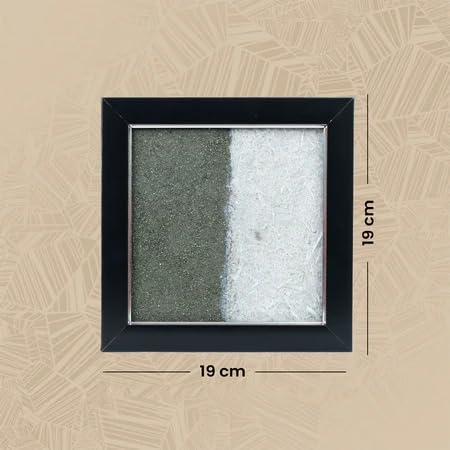 Image of Astrotalk Dhan Varsha Frame with Pyrite & Selenite | Vastu Items for Wealth & Positivity | Wall Decor items Living Room | Raw Pyrite Frame for Wall | Gift for Man & Woman | 19x19x1 cm | 1 Piece