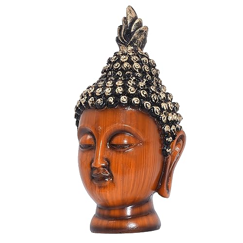 5 inch Calm Buddha Tabletop Figurine Wooden Finish Poly-Resin Statue for Mindfulness, Peace, Home Decor (5 inch) — photo — 5 of 9