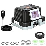 ISOISL Chauffage électrique de piscine 3 kW avec protection FI et protection anti basculement, affichage numérique, boîtier étanche, chauffe jusqu'à 45 °C, pour piscines hors sol jusqu'à 3 m³