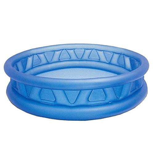 Image of LONGMIRE 6 FT Round Inflatable Soft Side Pool Portable & Foldable Kids Swimming Pool Outdoor & Indoor Baby Bath Tub Water Pool for 10 Years Up Kids and Adults