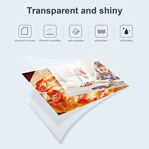 300 Pack 3 Mil Thermal Laminating Pouches, Plastic Laminating Sheets, 9 X 11.5 Inch, 5 X 7 Inch, 4 X 6 Inch, 3.7 X 5.3 Inch, 2.2 X 3.7 Inch For Letter, Photo, Note, Id Badge And Business Card Sizes #TOP3