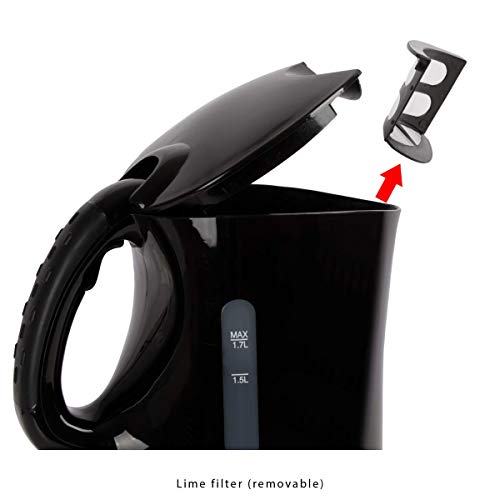 Clatronic Wasserkocher, Kettle, Wasserkocher 1,7 L mit automatischer u. manuellen Abschaltung, herausnehmbarer… - Image 7