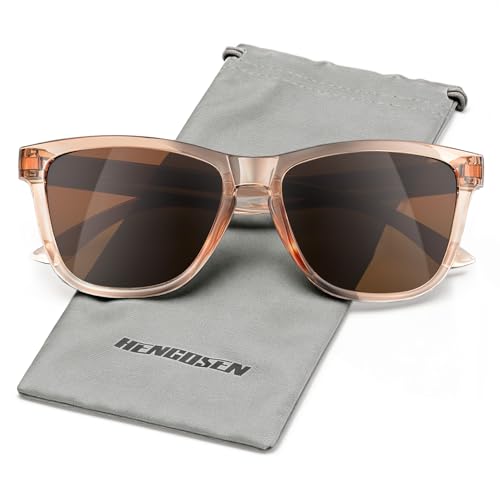 Image of HENGOSEN Polarised Sunglasses Womens Mens: Ladies Sports Sunglasses Sun Glasses UV400 Protection for Fishing Driving Running