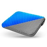 Cojín ortopédico de gel para sentarse - Postura Saludable Y Alivia El Dolor para alivio de coxis, espalda inferior y ciática - Cojín Ergonómico para la oficina, casa, coche, silla de ruedas