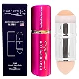 HEATHER'S LUX Face Roller, Oily Skin Control, Oil Absorbing & Makeup Blender, Shine Control, Makeup, Skincare Tool, No Blotting Paper, Reusable Volcanic Stone, Facial Massage (Bubblegum)