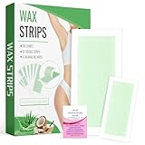 Wax Strips for Hair Removal Ready to Use At Home Kit with Large and Small Strips Body Bikini Legs Women Men...