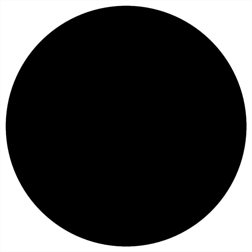 Custom Office Chair Mats Computer Desk Round Mat, Diameter 35.4" Black