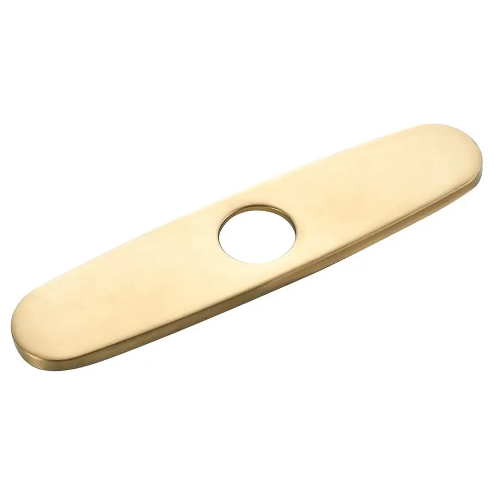 Xinglongs 10Inchbrushed Gold Wall Split Flange 6 Pcs Faucet Decorative Plate Deck Bathroom Escutcheon Hole Cover Tap(10Inchbrushed Gold)