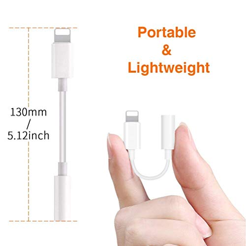 Esbeecables (Apple Mfi Certified) Lightning To 3.5Mm Headphone Jack Adapter, 2 Pack Earphone Audio Jack Aux, Iphone Dongle Cable Compatible With Iphone 13/12/11 Pro/Xr/Xs Max/X/8/7 Ipad #TOP2