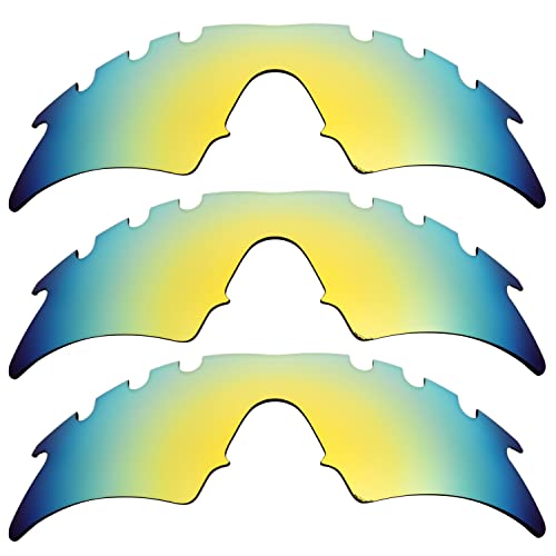 Verres Oakleys M Frame Sweep ventilés Or 24 carats polarisés de rechange interchangeables