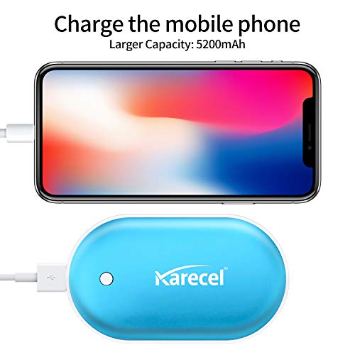 Karecel Rechargeable Hand Warmers, Electric Hand Warmer 5200Mah Powerbank Reusable Handwarmers, Portable Usb Hand Warmer Heater Battery Pocket Warmer, Best Gifts For Men And Women In Cold Winter #TOP4