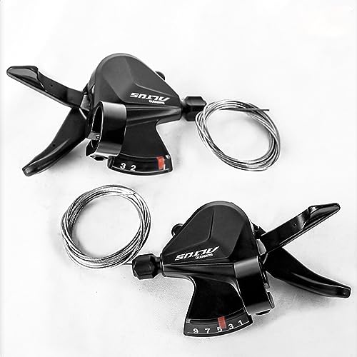 MAKELEN Shimano Altus Rapidfire Plus Bicycle Shift Lever SL-M2010, 27 Speed-9 Speed Gear Bike Right Shift Lever 3 Speed Left Shift Lever for Mountain Bicycle