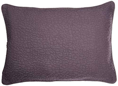 Natural Comfort Matelasse Pillow Sham Set, 20 by 20-Inch, Pebble