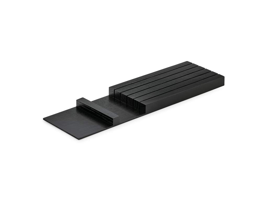 Modify wkładka tnąca szer. 137,5 x gł. 472 x wys. 26 mm, jesion czarny/wkład na sztućce drewno
