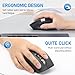 INFINMIND Wireless Side Scroll Mouse with Multi-Device, Ergonomic Computer Mice with Smart Flying Scroll, Quiet Click for Computer, Laptop, iPad, Tablet, MacBook (Grey)