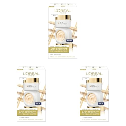 L'Oréal Paris Straffendes Gesichtspflegeset für reife Haut mit Anti-Aging...